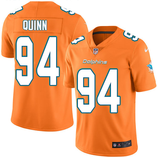 Nike Miami Dolphins 94 Robert Quinn Orange Youth Stitched NFL Limited Rush Jersey